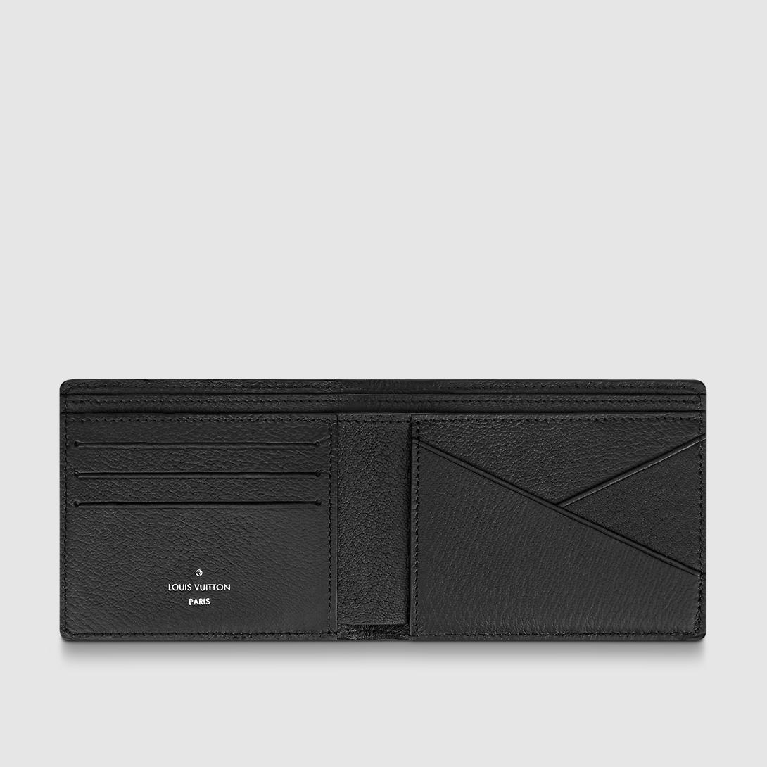 Ví Louis Vuitton Multiple Wallet Crocodilien Mat Nam Đen